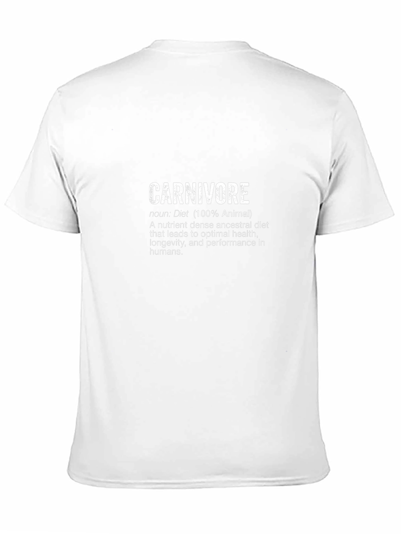 Carnivore Diet T-Shirt - 100% Animal Nutrition Tee