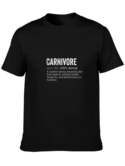 Carnivore Diet T-Shirt - 100% Animal Nutrition Tee
