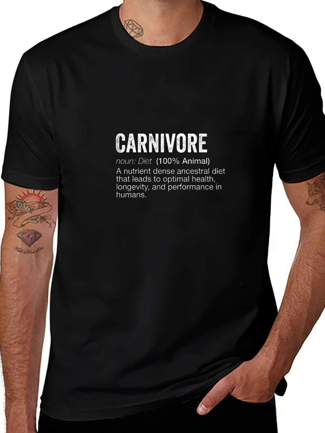 Carnivore Diet T-Shirt - 100% Animal Nutrition Tee