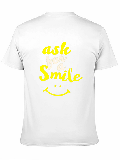 Ask for a Smile Graphic Tee - Black