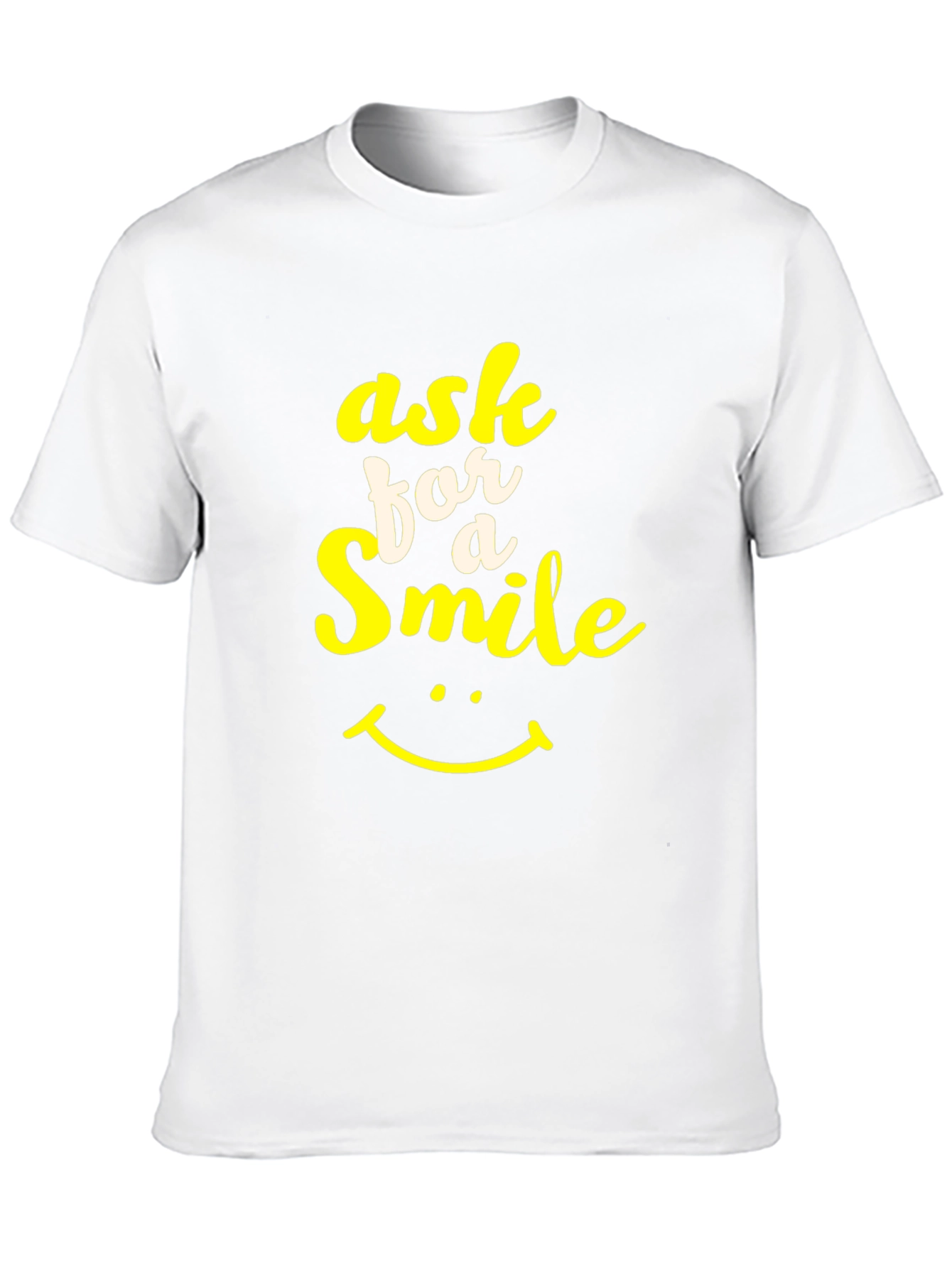 Ask for a Smile Graphic Tee - Black
