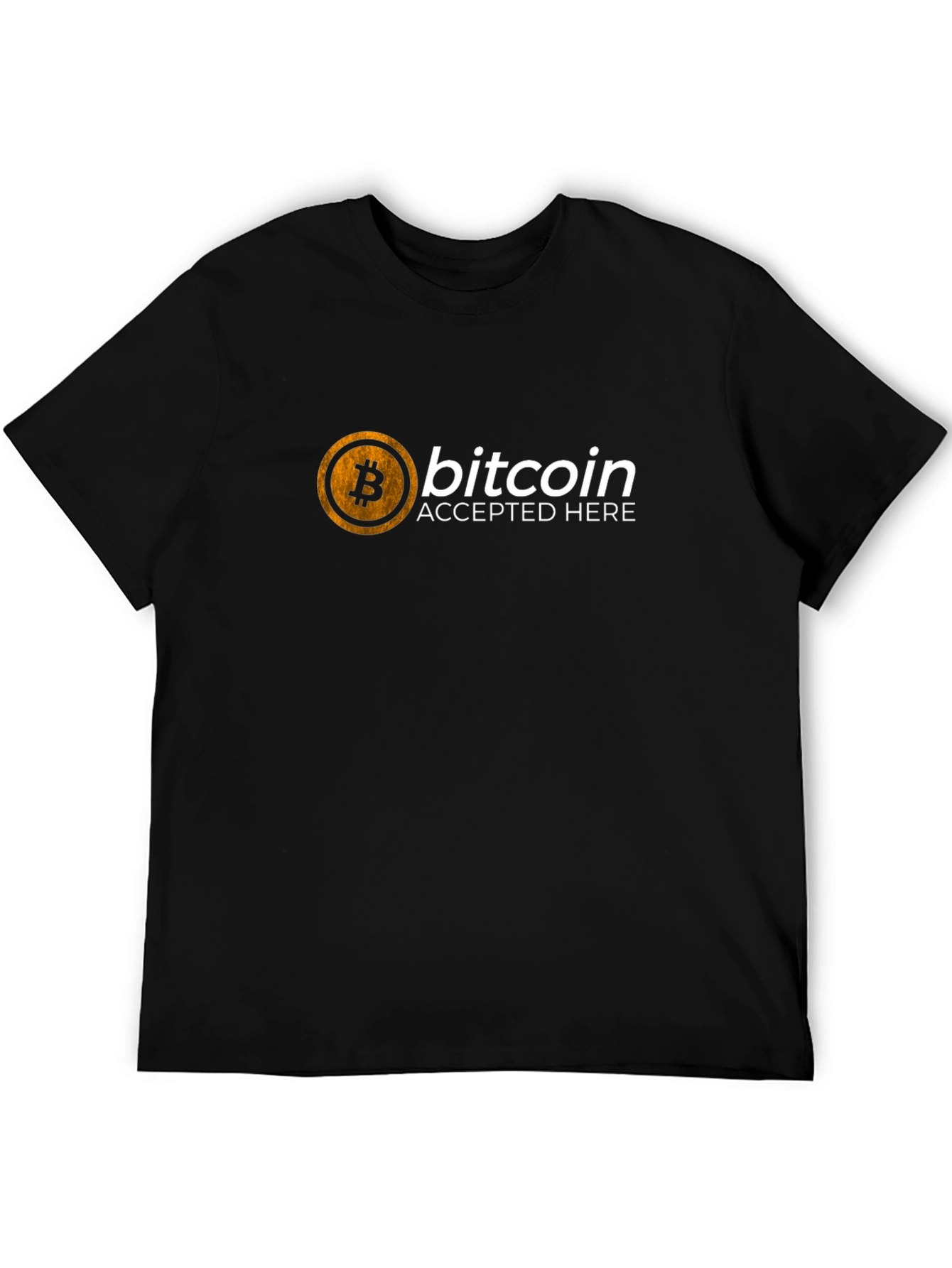 Bitcoin Accepted Here T-Shirt - Crypto Currency Tee