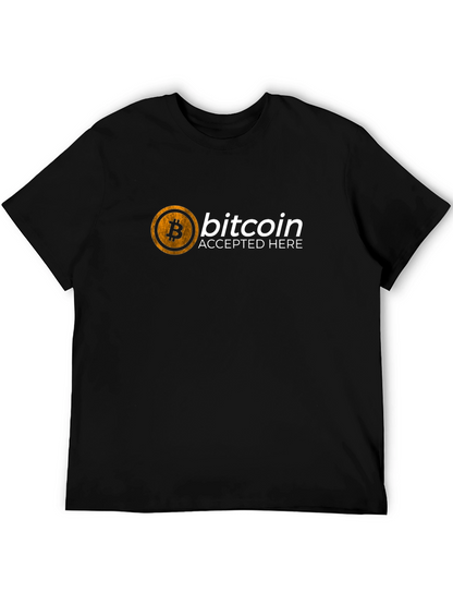 Bitcoin Accepted Here T-Shirt - Crypto Currency Tee