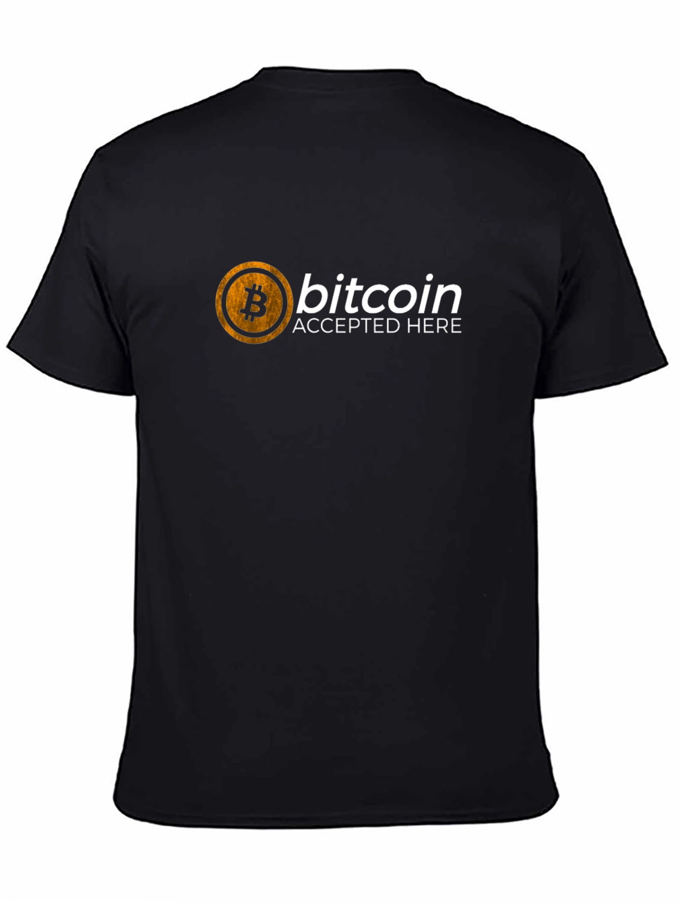 Bitcoin Accepted Here T-Shirt - Crypto Currency Tee