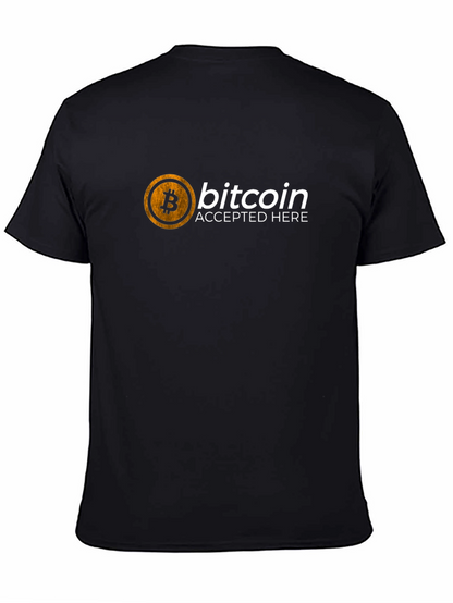 Bitcoin Accepted Here T-Shirt - Crypto Currency Tee