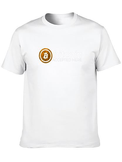 Bitcoin Accepted Here T-Shirt - Crypto Currency Tee