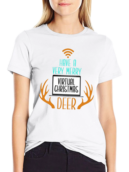 Virtual Christmas Deer T-Shirt
