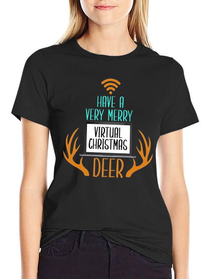 Virtual Christmas Deer T-Shirt