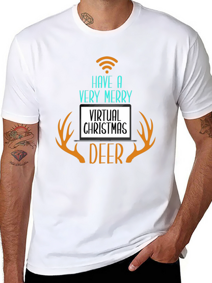 Virtual Christmas Deer T-Shirt