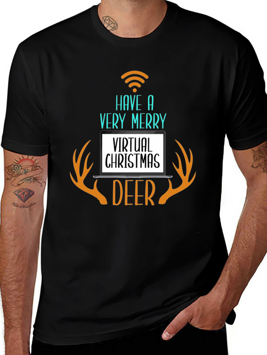 Virtual Christmas Deer T-Shirt
