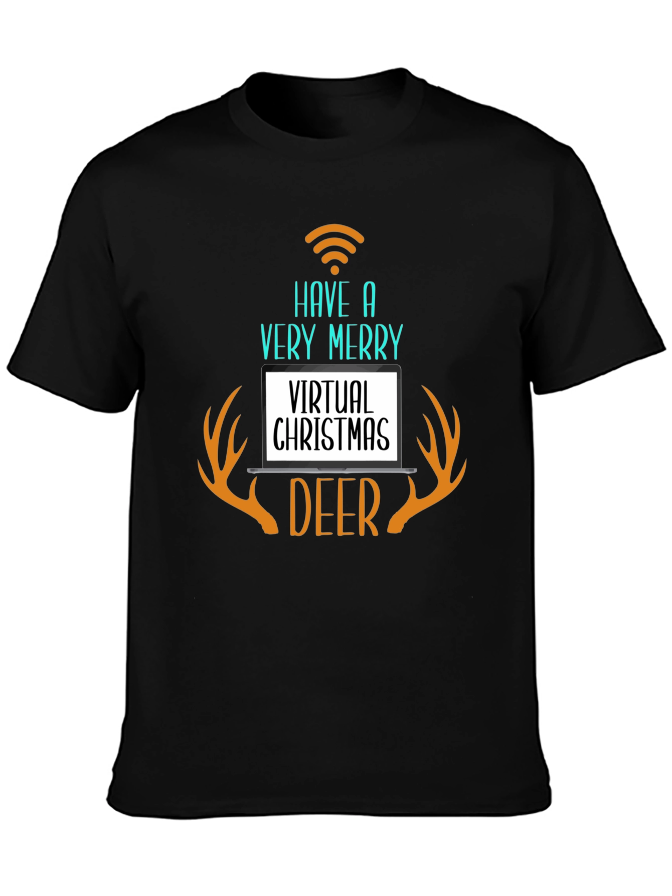 Virtual Christmas Deer T-Shirt