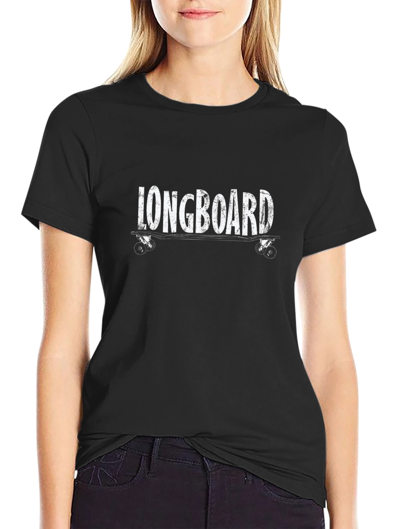 Longboard Skateboard Graphic Tee - Cool Ride