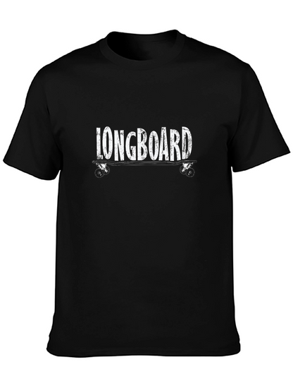 Longboard Skateboard Graphic Tee - Cool Ride