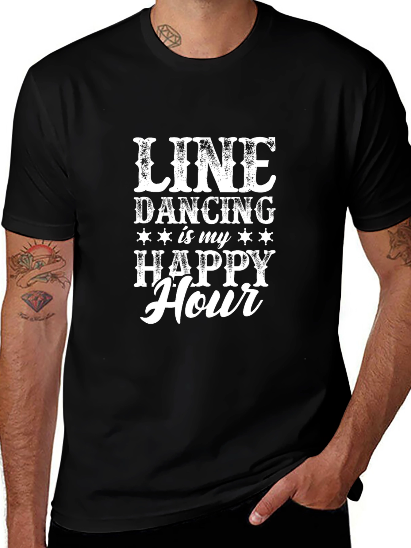 Line Dancing Happy Hour Graphic Tee