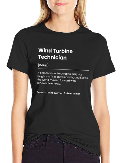 Wind Turbine Technician Definition T-Shirt