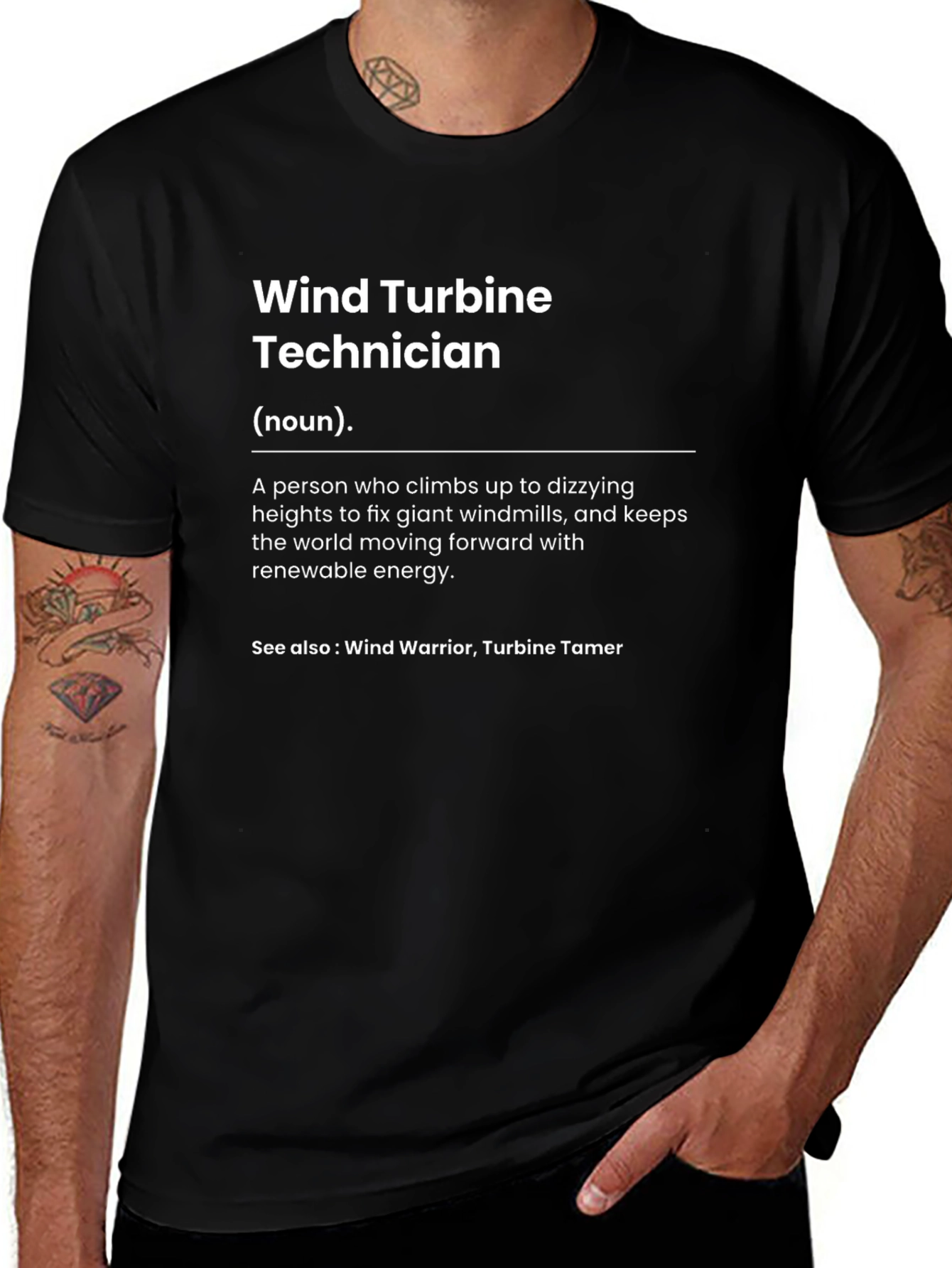 Wind Turbine Technician Definition T-Shirt