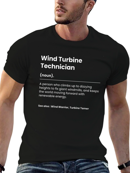 Wind Turbine Technician Definition T-Shirt