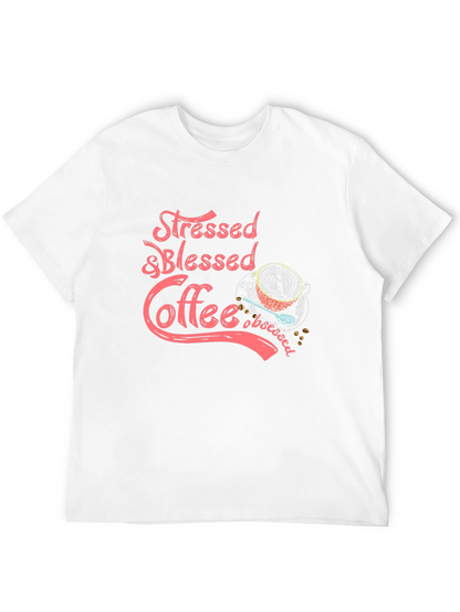 Stressed & Blessed Coffee Obsessed Graphic Tee