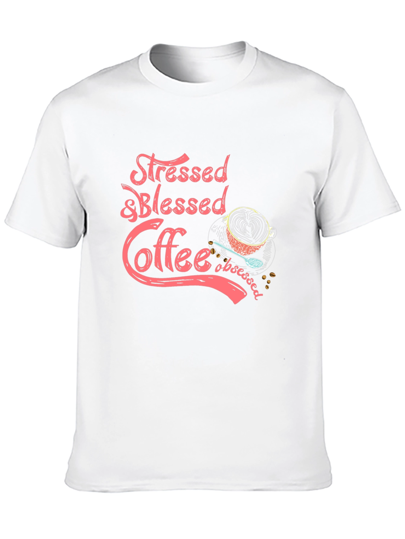Stressed & Blessed Coffee Obsessed Graphic Tee