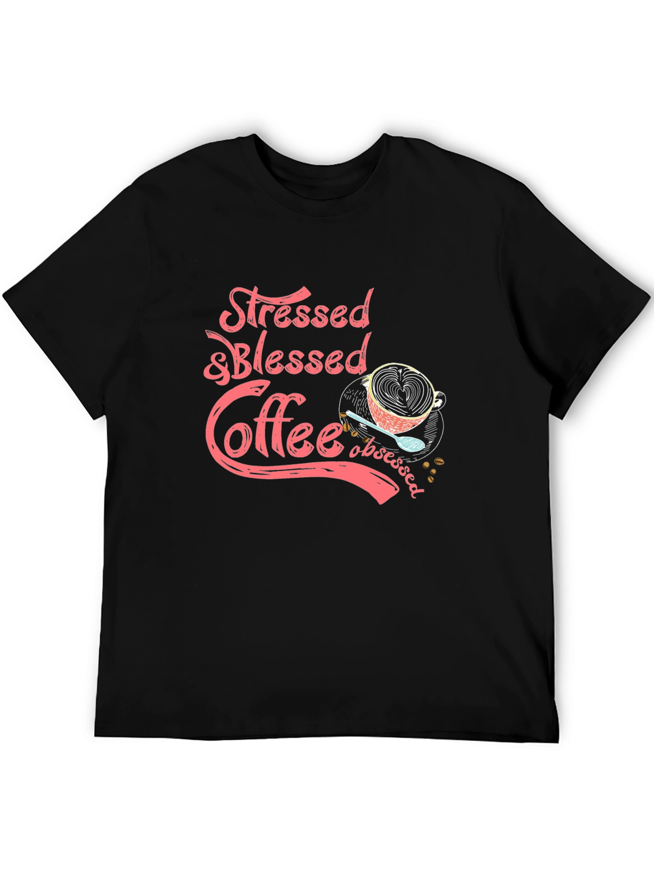 Stressed & Blessed Coffee Obsessed Graphic Tee