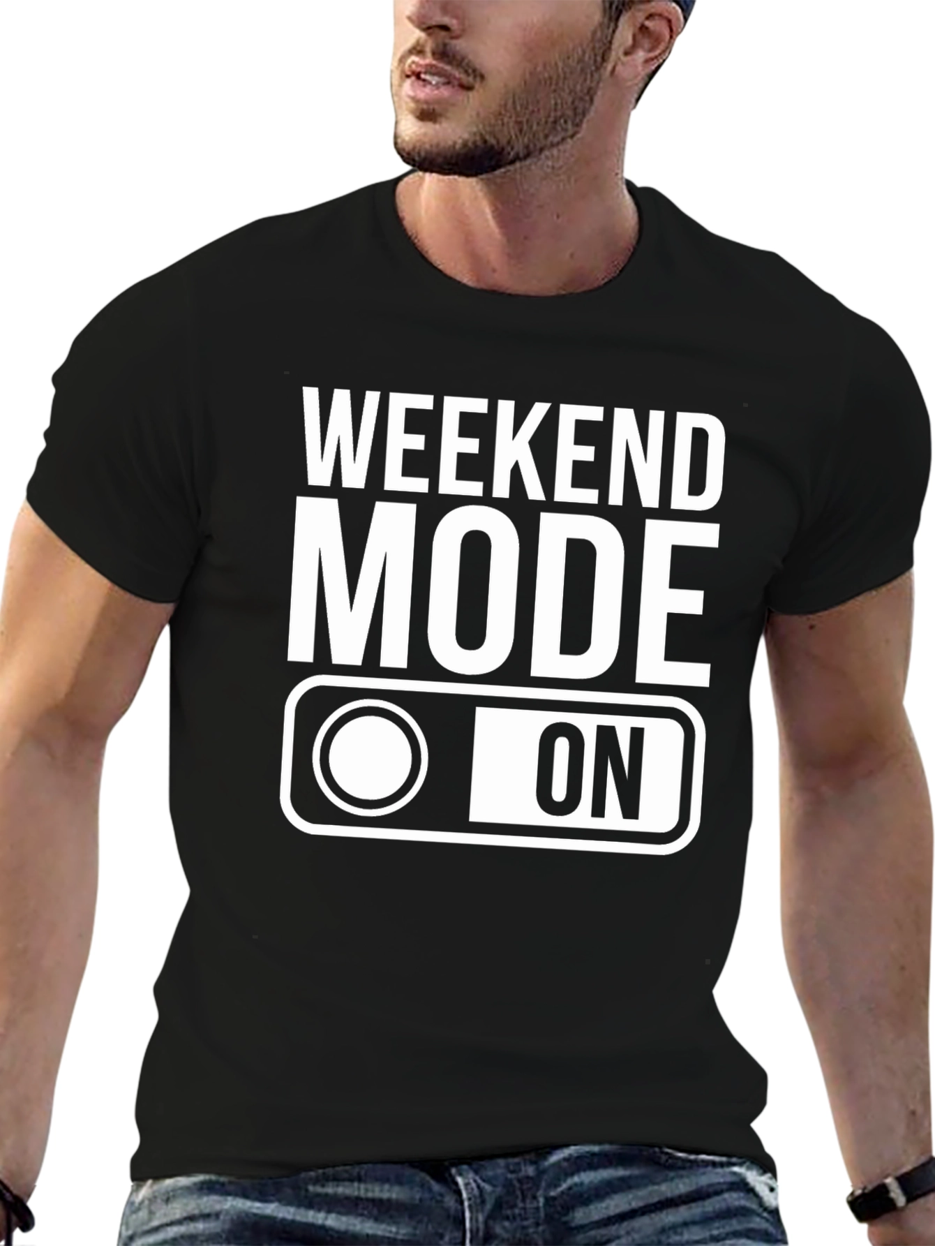 Weekend Mode On T-Shirt - Black