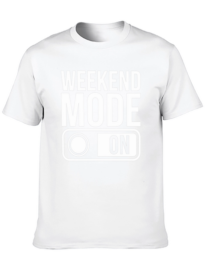 Weekend Mode On T-Shirt - Black