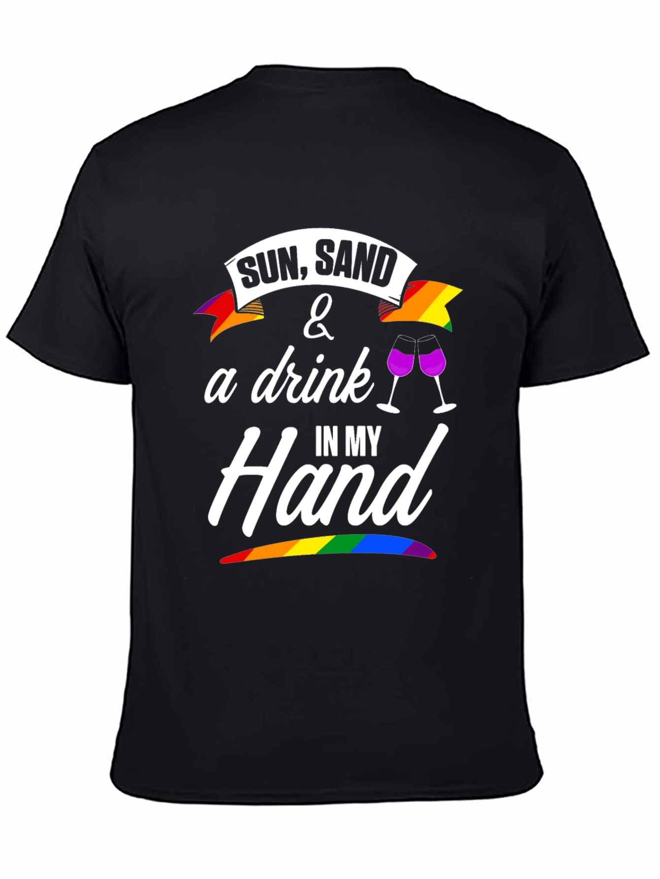 Sun Sand & A Drink T-Shirt - Pride Edition