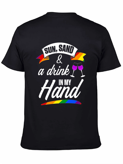 Sun Sand & A Drink T-Shirt - Pride Edition