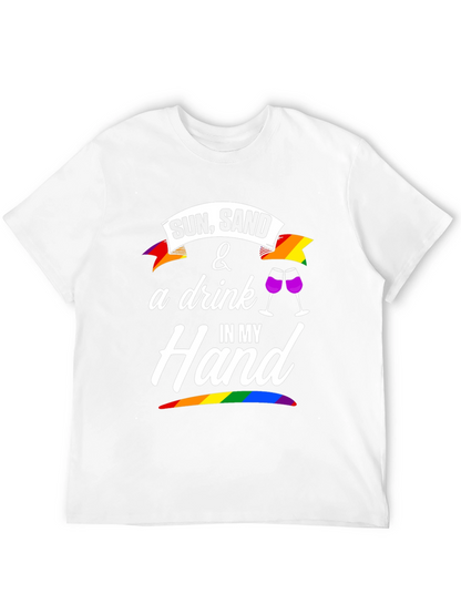 Sun Sand & A Drink T-Shirt - Pride Edition