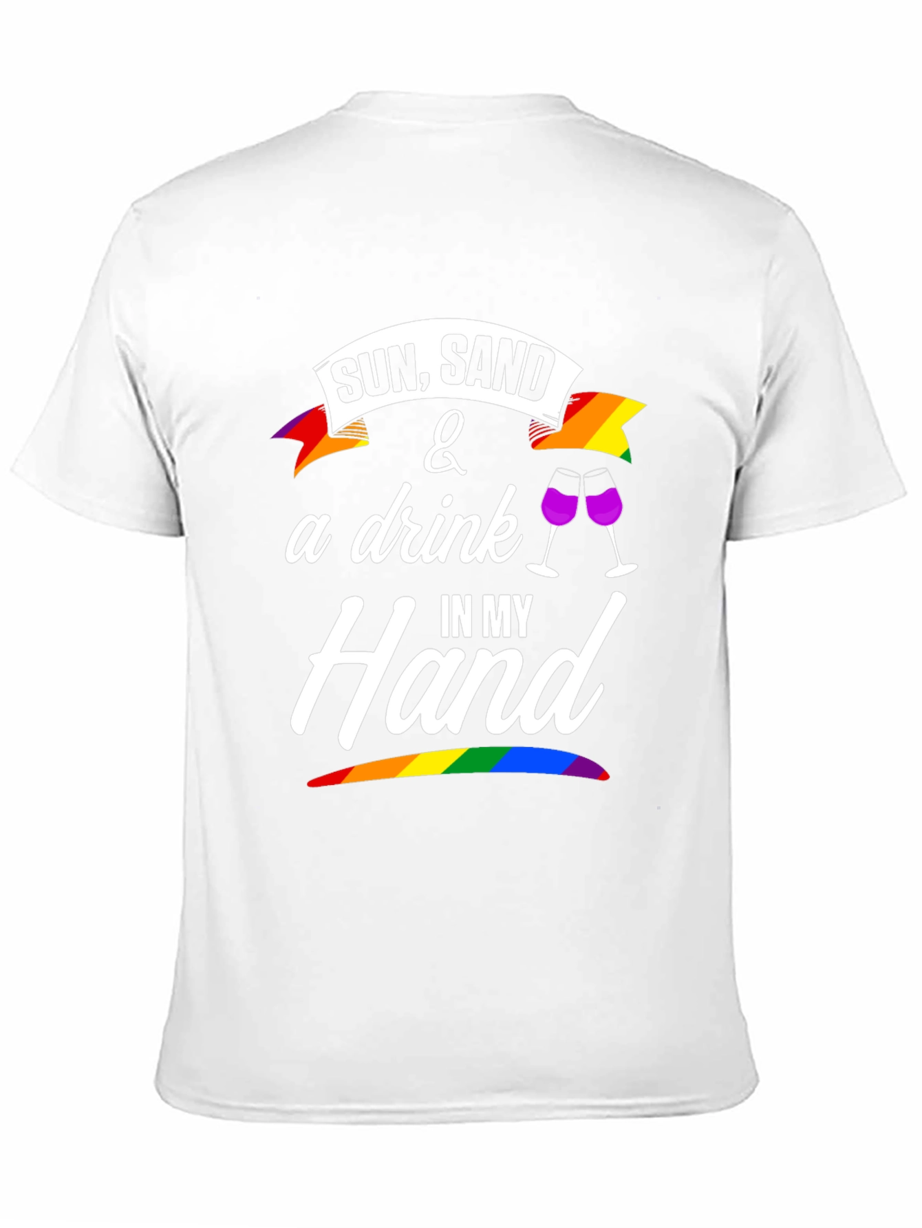 Sun Sand & A Drink T-Shirt - Pride Edition
