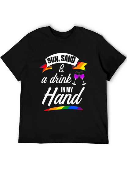 Sun Sand & A Drink T-Shirt - Pride Edition