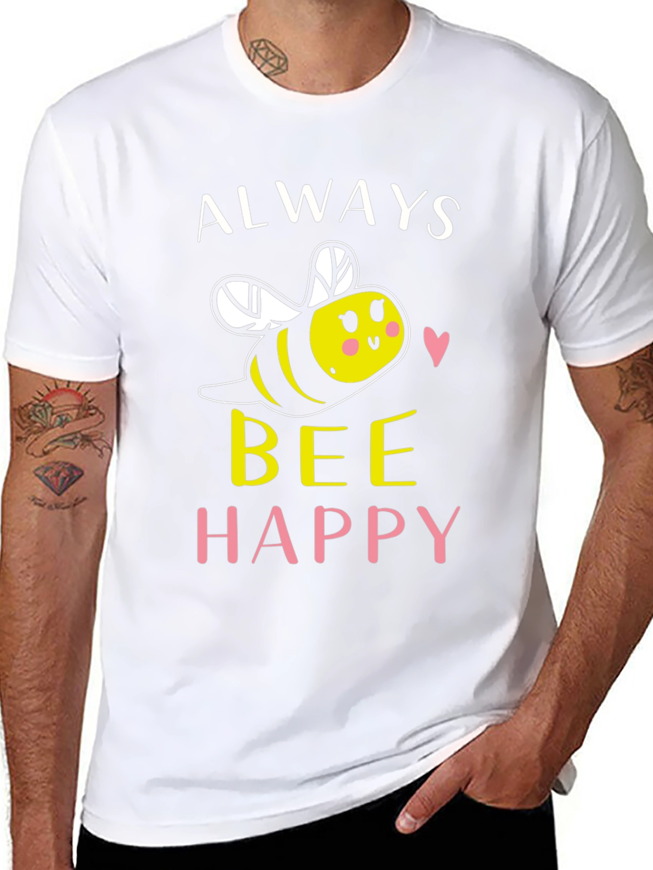 Always Bee Happy Graphic T-Shirt