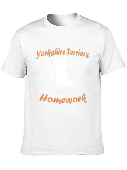 Yorkshire Terrier Homework Excuse T-Shirt