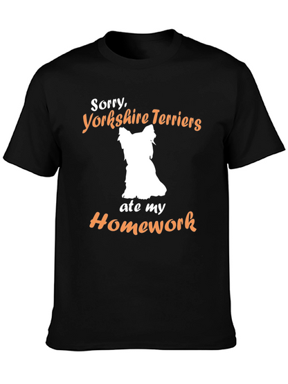 Yorkshire Terrier Homework Excuse T-Shirt