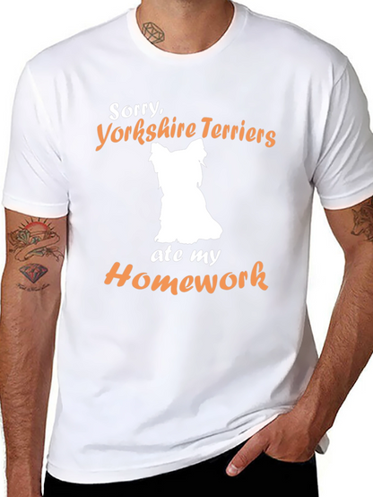 Yorkshire Terrier Homework Excuse T-Shirt
