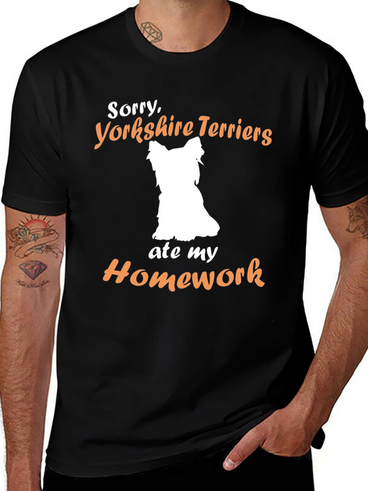 Yorkshire Terrier Homework Excuse T-Shirt