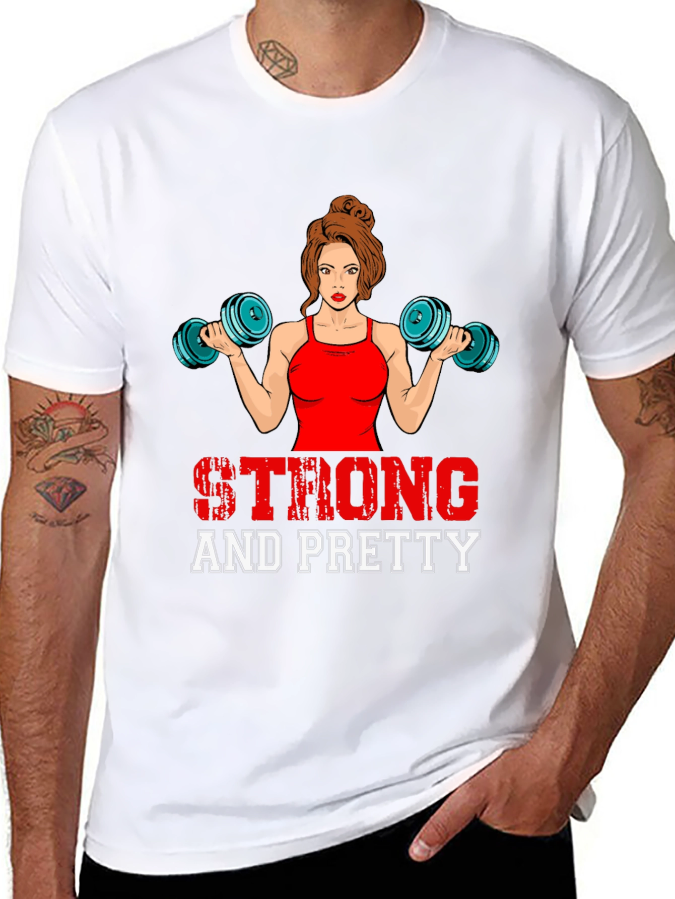 Strong & Pretty Womens Workout T-Shirt