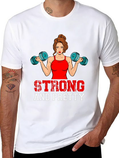 Strong & Pretty Womens Workout T-Shirt