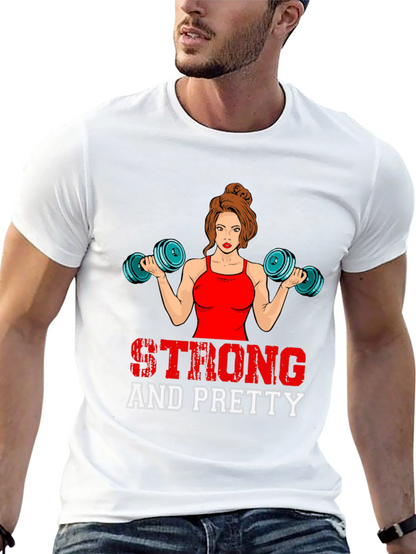 Strong & Pretty Womens Workout T-Shirt