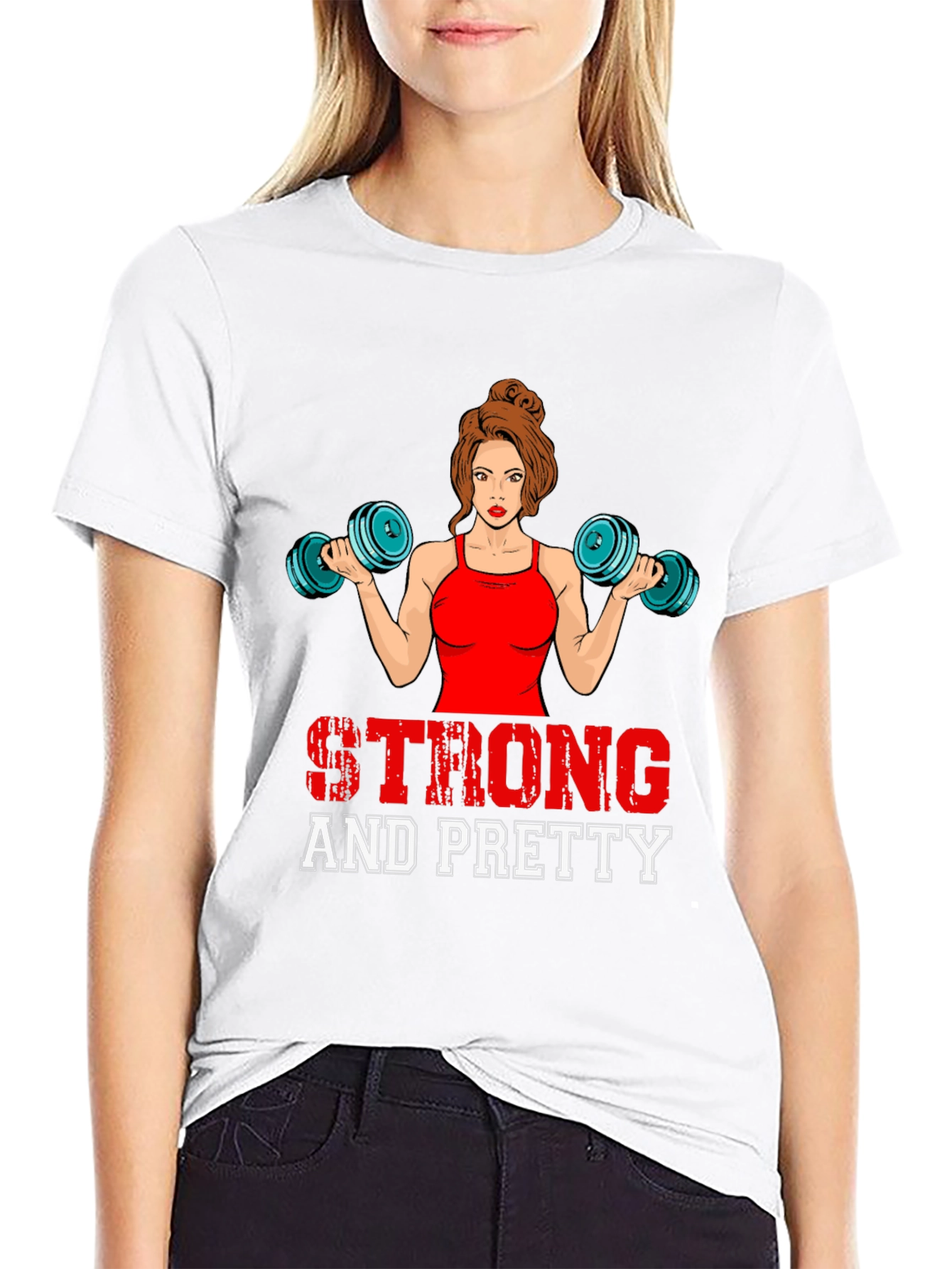 Strong & Pretty Womens Workout T-Shirt