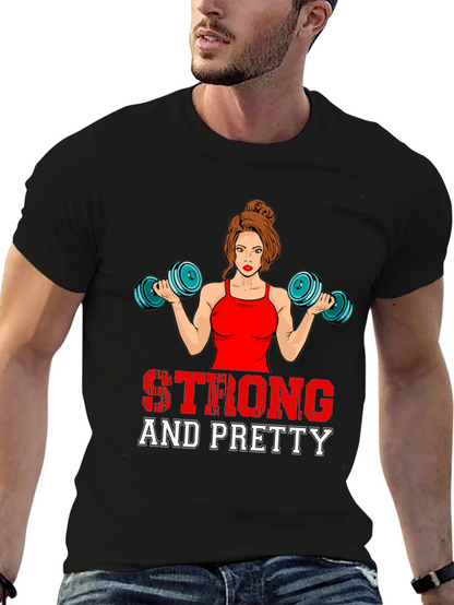 Strong & Pretty Womens Workout T-Shirt