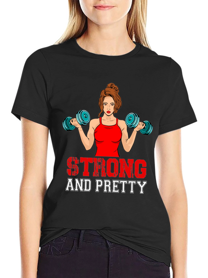Strong & Pretty Womens Workout T-Shirt