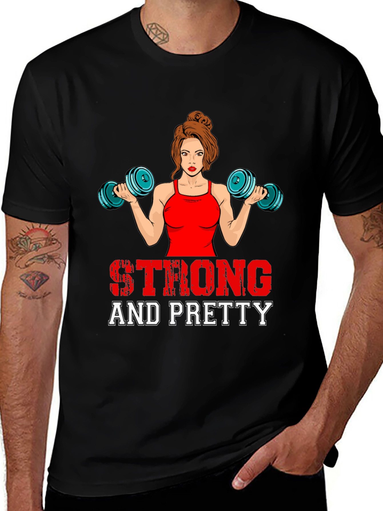Strong & Pretty Womens Workout T-Shirt