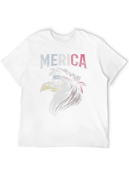 American Eagle Graphic T-Shirt Patriotic USA Flag