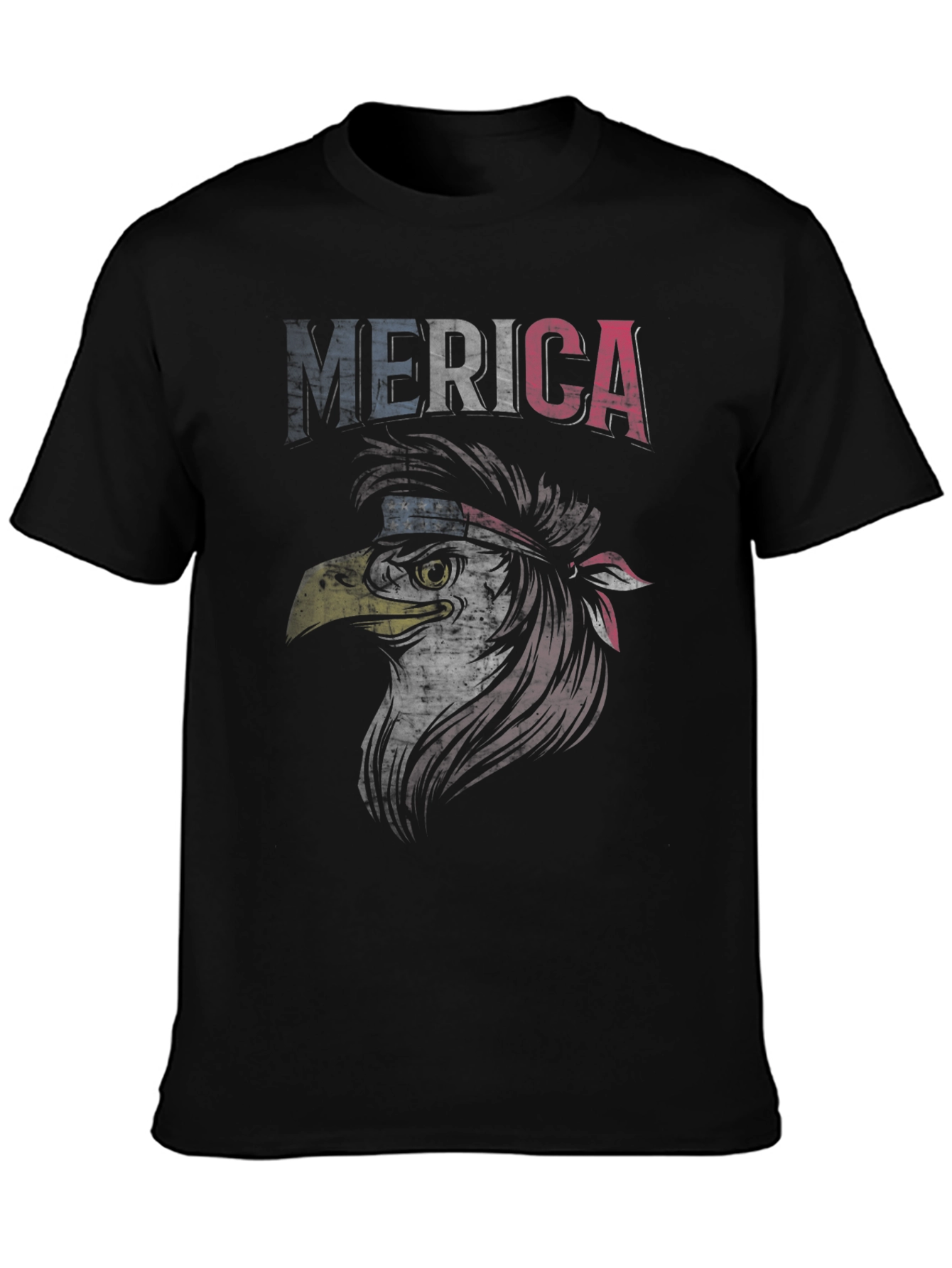 American Eagle Graphic T-Shirt Patriotic USA Flag