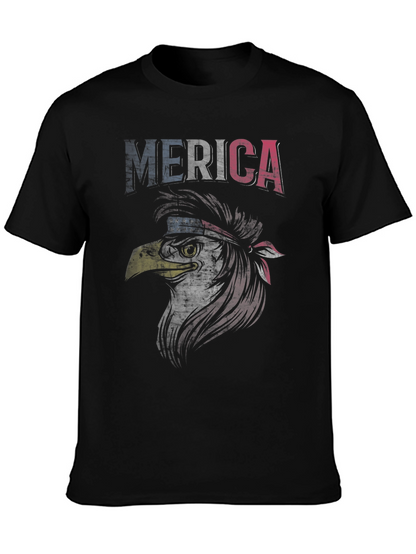 American Eagle Graphic T-Shirt Patriotic USA Flag