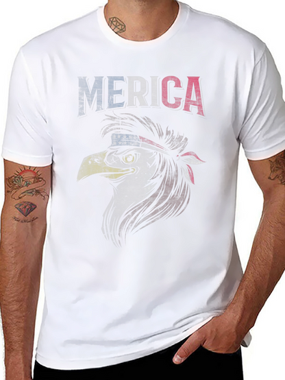 American Eagle Graphic T-Shirt Patriotic USA Flag