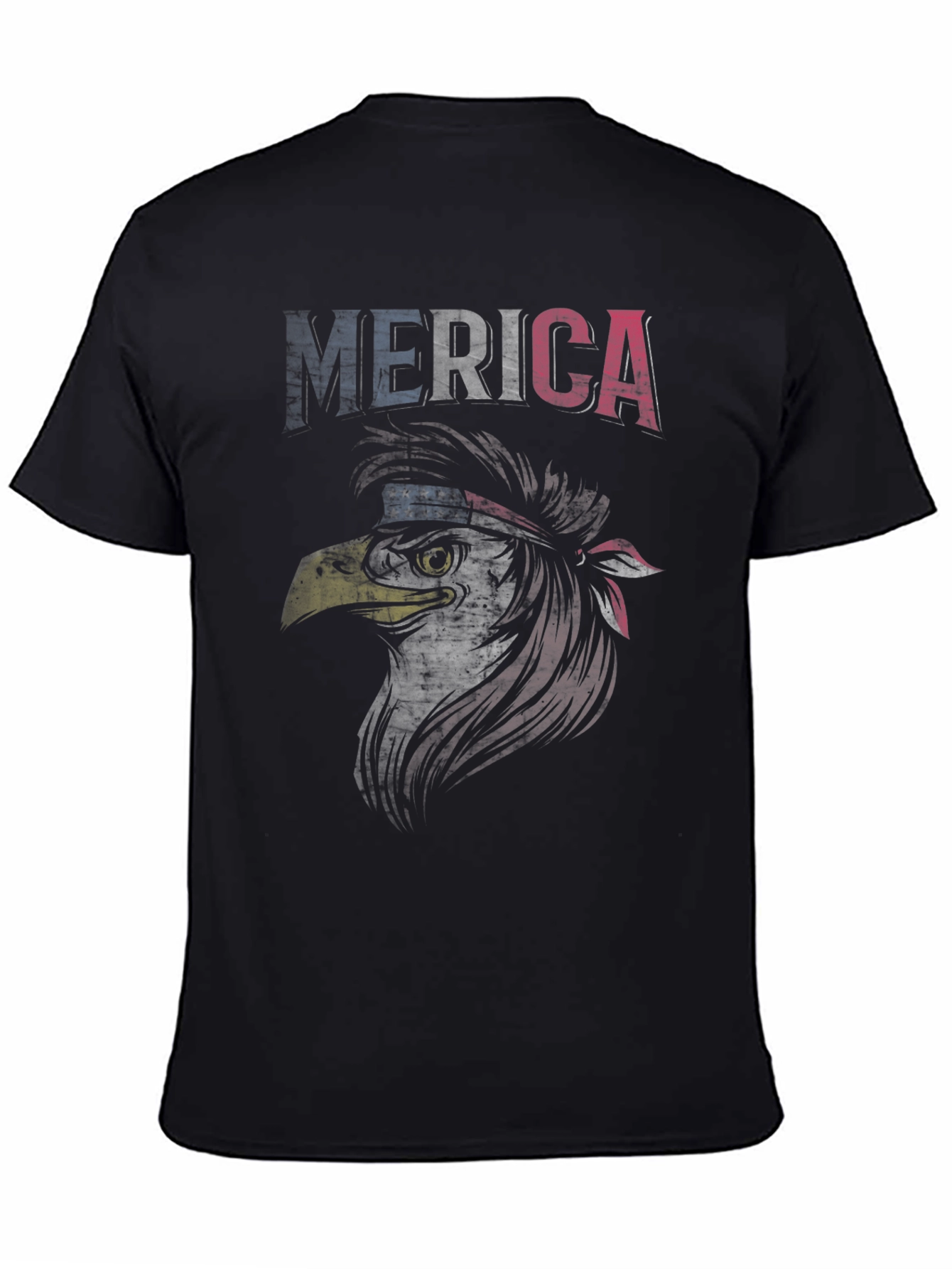 American Eagle Graphic T-Shirt Patriotic USA Flag