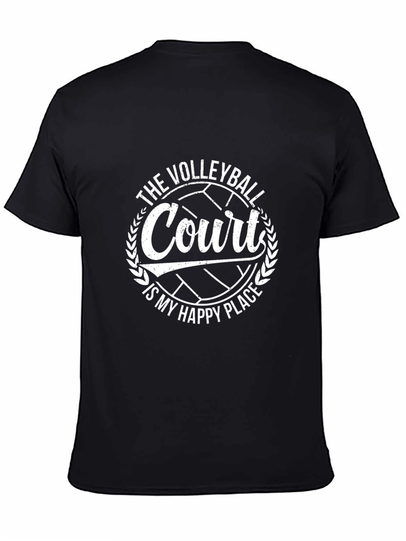 Volleyball Court Is My Happy Place T-Shirt