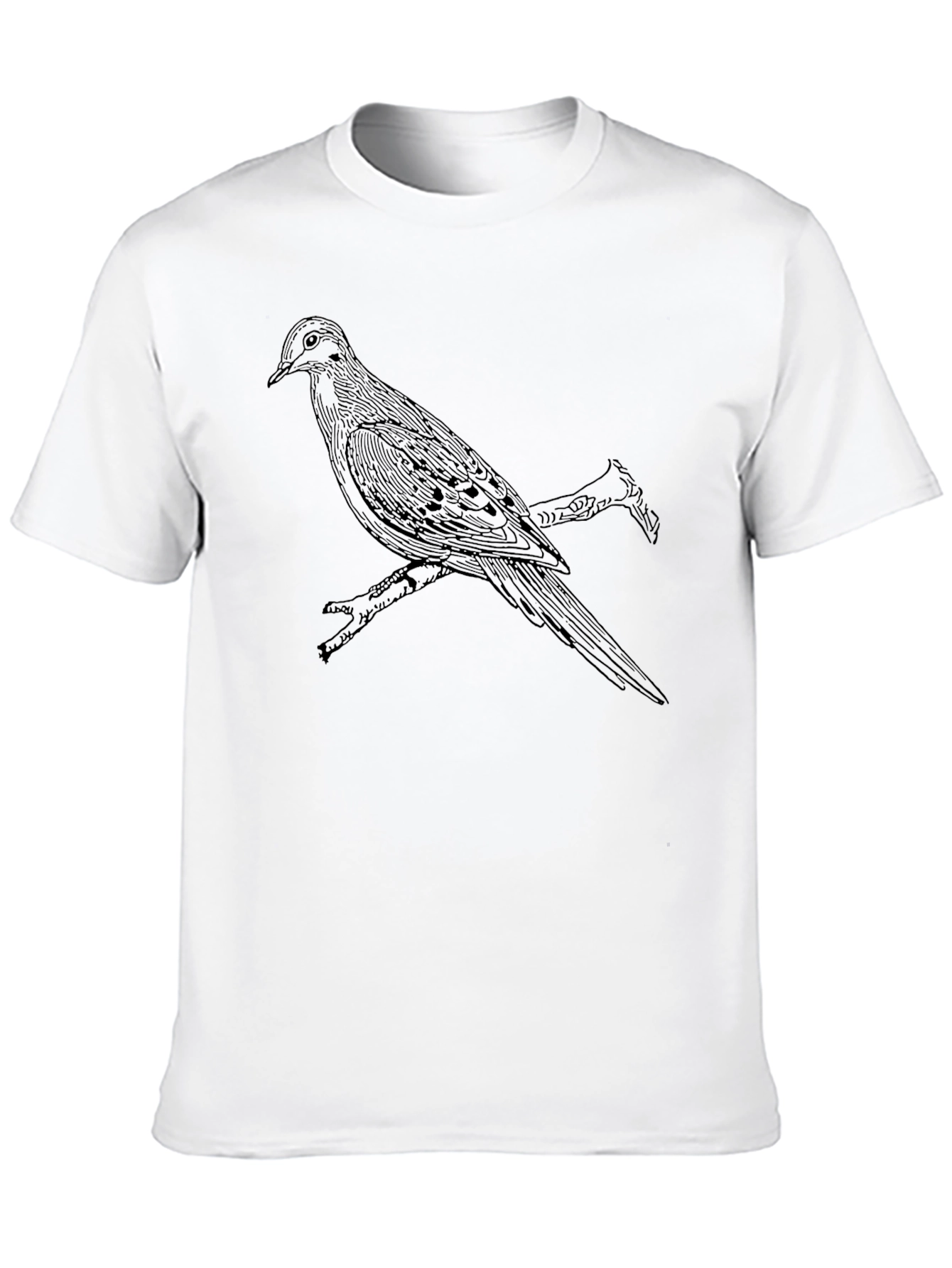 Bird on Branch Graphic Tee - Black